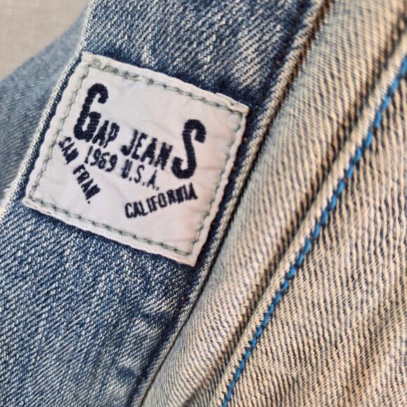 Gap 1969 Men’s Trucker Denim Jacket Medium Tint Wash Fall 2006 Size M/L Fit - Picture 11 of 13